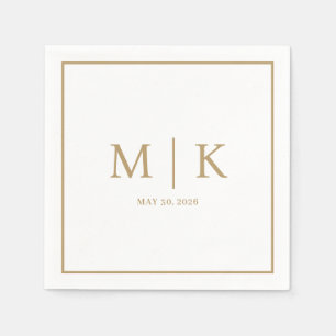 Minimal and Chic Wedding Napkins