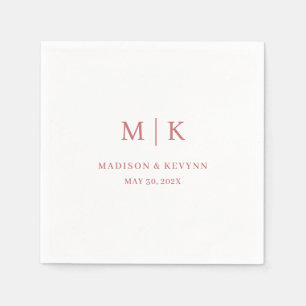 Minimal and Chic   Wedding Napkins