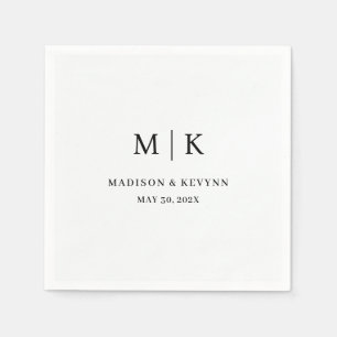 Minimal and Chic   Wedding Napkins