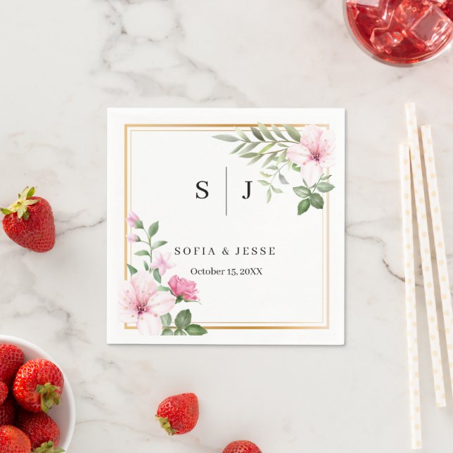 Minimal and Chic | Wedding Paper Napkin (Insitu)