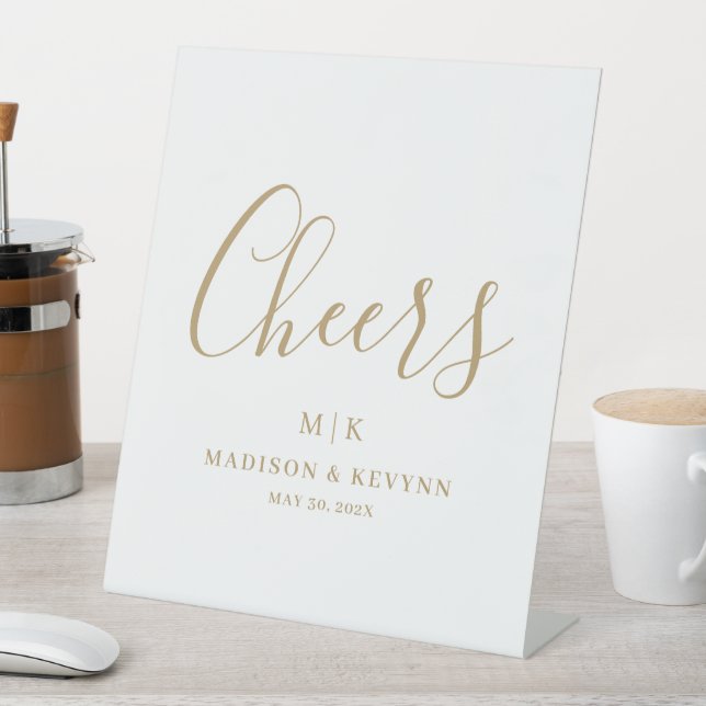 Minimal and Chic | Wedding Pedestal Sign (In SItu)