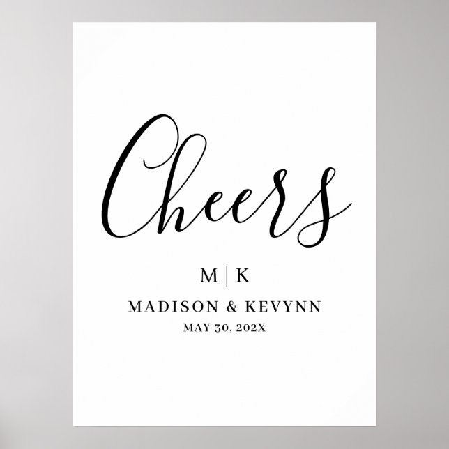 Minimal and Chic | Wedding Poster (Front)