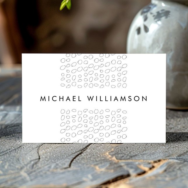 Minimal and Modern Designer Scribble Circles Business Card (Creator Uploaded)
