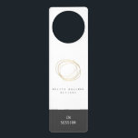Minimal and Modern Gold Designer Scribble Logo Door Hanger<br><div class="desc">This customisable door hanger let's your brand shine while letting your clients know your availability status. Update the fields to meet your needs. This design is part of a series of coordinating office supplies to help brand your business. Original art and design © 1201AM Design Studio | www.1201am.com</div>
