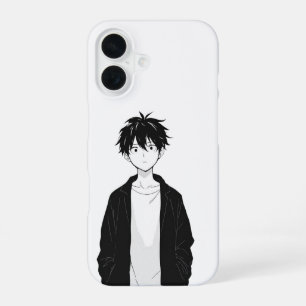 Minimal Anime Boy iPhone / iPad case
