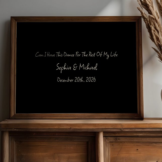 Minimal Anniversary Gift Custom Wedding Name Print (Creator Uploaded)