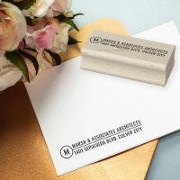 Minimal Architectural Title Line Monogram Address