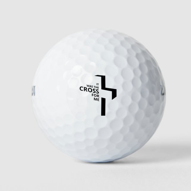 Minimal Art Christian Art Cross Gospel Sayings Quo Golf Balls (Front)