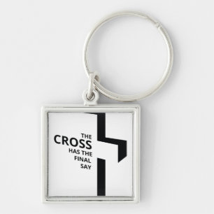 Minimal Art Christian Art Cross Gospel Sayings Quo Key Ring