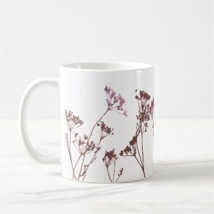 Minimal Artistic Modern Abstract Wildflowers Coffee Mug