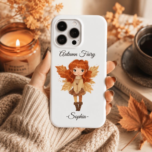 Minimal Autumn Fairy – Personalised  Case-Mate iPhone Case (Creator Uploaded)