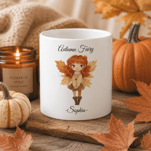 Minimal Autumn Fairy – Personalised Mug