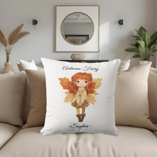 Minimal Autumn Fairy – Personalized Cushion