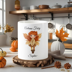 Minimal Autumn Fairy – Personalized Mug