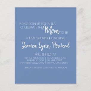 Minimal Baby Shower Budget Invitation Flyer