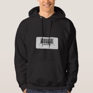 Minimal Barcode Design Hoodie