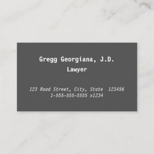 Minimal, Basic Business Card