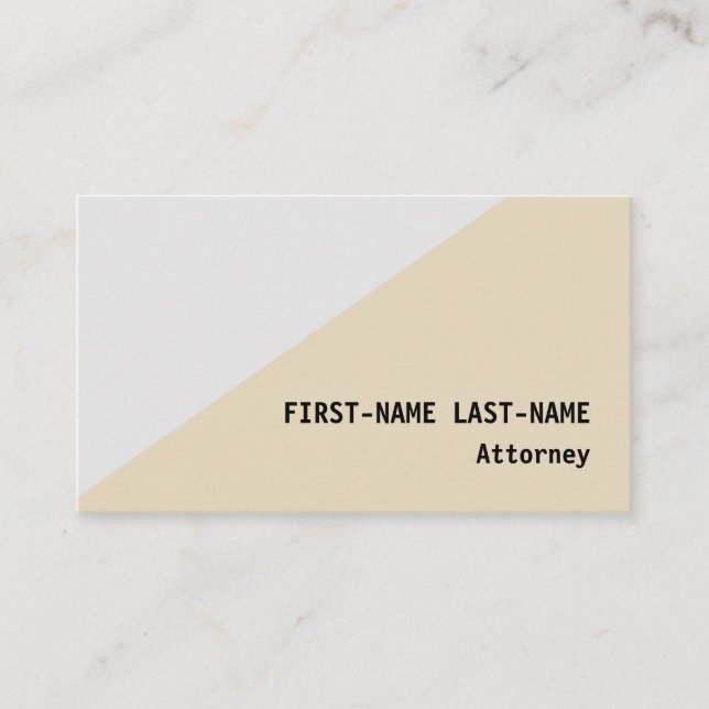 Minimal & Basic Professional Business Card (Front)