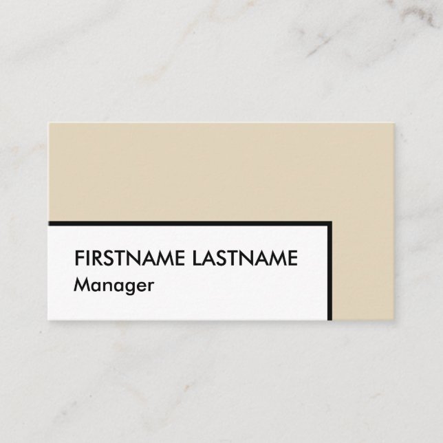 Minimal, Basic Professional Business Card (Front)