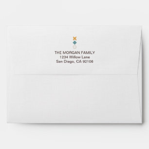 Minimal Bauhaus Baby Shower Envelope