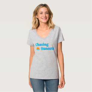 Minimal Beach Sunset Graphic Tee