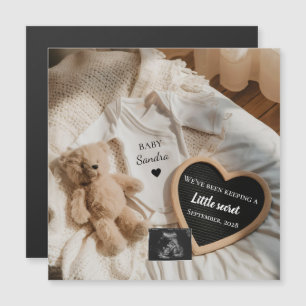 Minimal Bearly Wait teddy pregnancy announcement 