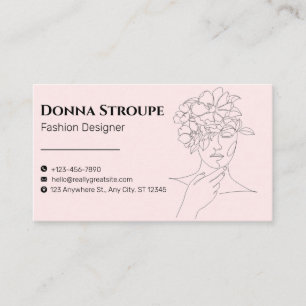 Minimal Beautiful and Elegant Fashion Designer Business Card