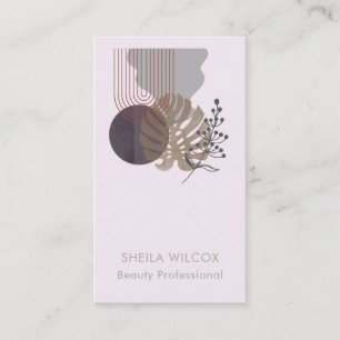 Minimal Beauty Business Card Abstract Botanical