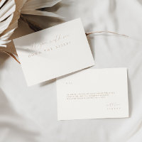 Minimal Beige Walk Me Down The Aisle Proposal Card