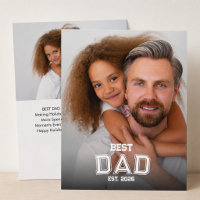 Minimal Best Dad Established Year New Father Photo