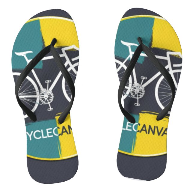 Minimal Bicycle Illustration –  Jandals (Footbed)