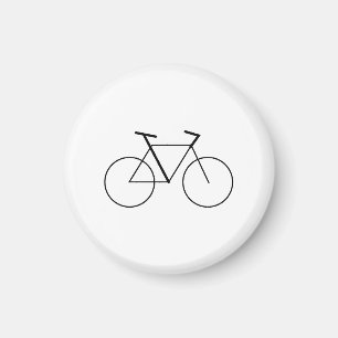 Minimal Bicycle Mark Magnet for Bike Lovers