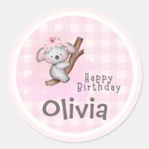 Minimal Birthday Sticker   make a wish 