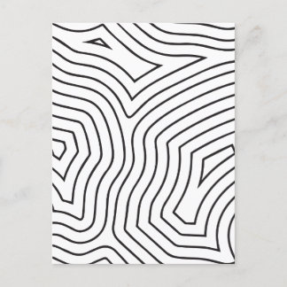 Minimal black and white abstract holiday postcard