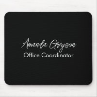 Minimal Black and White Add Your Name Monogram