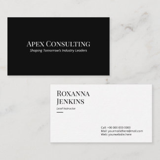 Minimal Black and White Business Card Template DP7