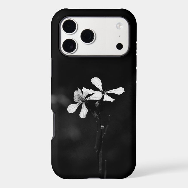 minimal black and white floral (Back)