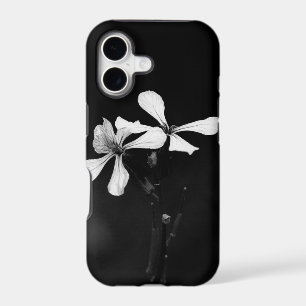 minimal black and white floral
