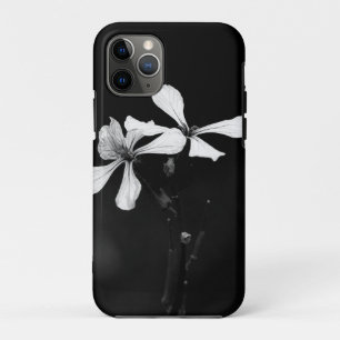 minimal black and white floral Case-Mate iPhone case