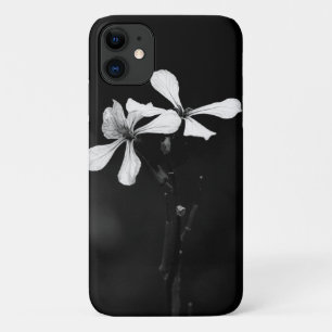 minimal black and white floral Case-Mate iPhone case