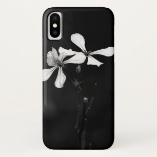 minimal black and white floral Case-Mate iPhone case