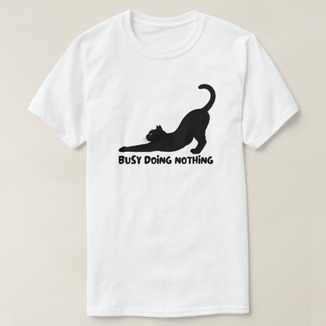 Minimal Black Cat Eyes Design T-Shirt (Design Front)