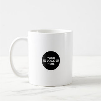 Minimal Black Circle Logo Placeholder | Modern Cus Coffee Mug