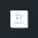 Minimal Black She Became A Hero Inspiration Girl  Post-it Notes<br><div class="desc">Minimal Black She Became A Hero Inspiration Girl</div>