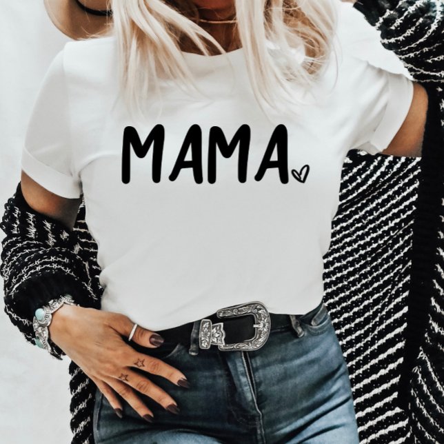 Minimal Black White Heart Minimalist Plain Simple T-Shirt (Creator Uploaded)