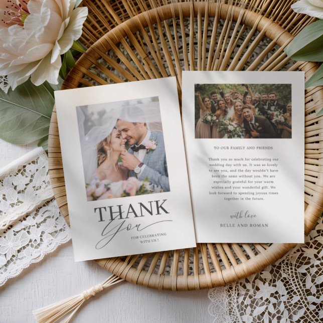 Minimal Black & White Thank You Wedding  (Creator Uploaded)