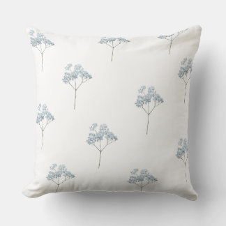 Minimal Bloom Design Throw Pillow