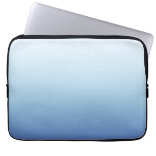 Minimal Blue Gradient Background  Laptop Sleeve