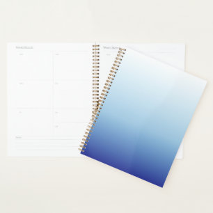 Minimal Blue Gradient Background Planner