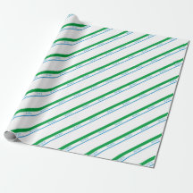 Minimal Blue Green Medium Stripe Japanese Text